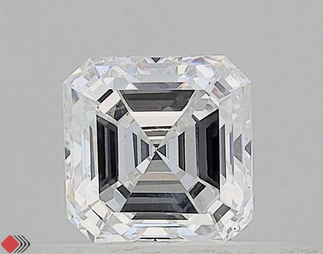 0.34 Carat Asscher Lab Grown Diamond, Excellent Polish, D Color, VS1 Clarity