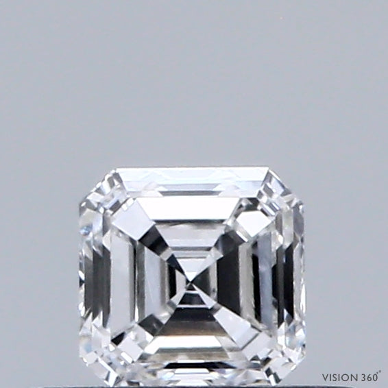 0.36 Carat Asscher Lab Grown Diamond, Very Good Polish, E Color, VS1 Clarity