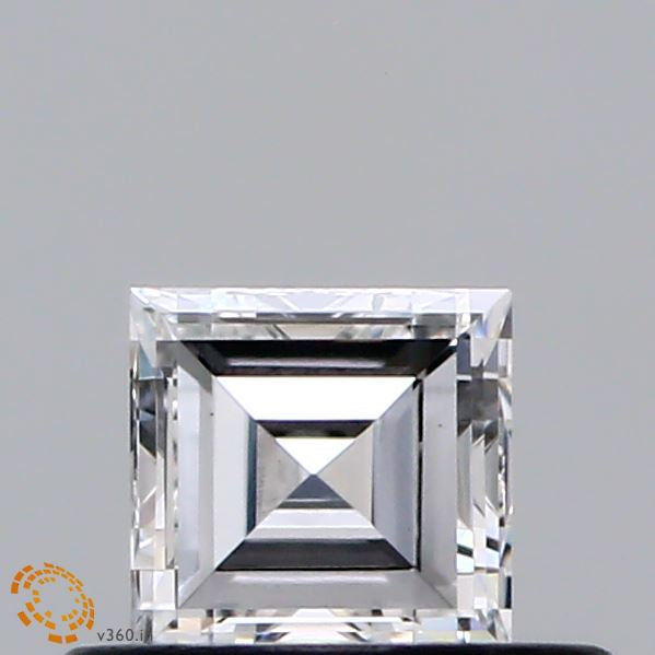 0.37 Carat Asscher Lab Grown Diamond, Excellent Polish, E Color, VVS2 Clarity