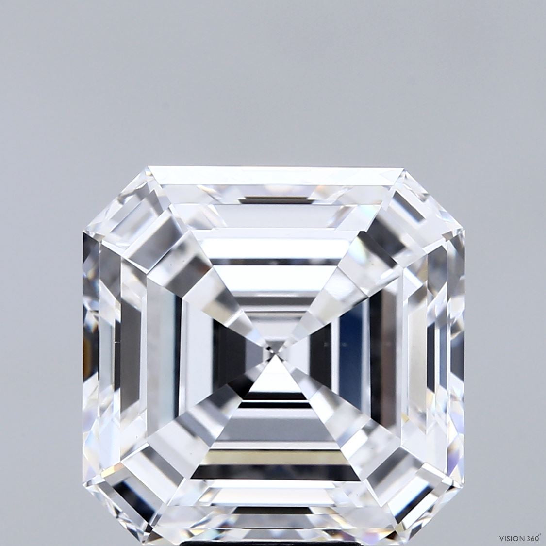 10.09 Carat Asscher Lab Grown Diamond, Excellent Polish, D Color, VVS2 Clarity