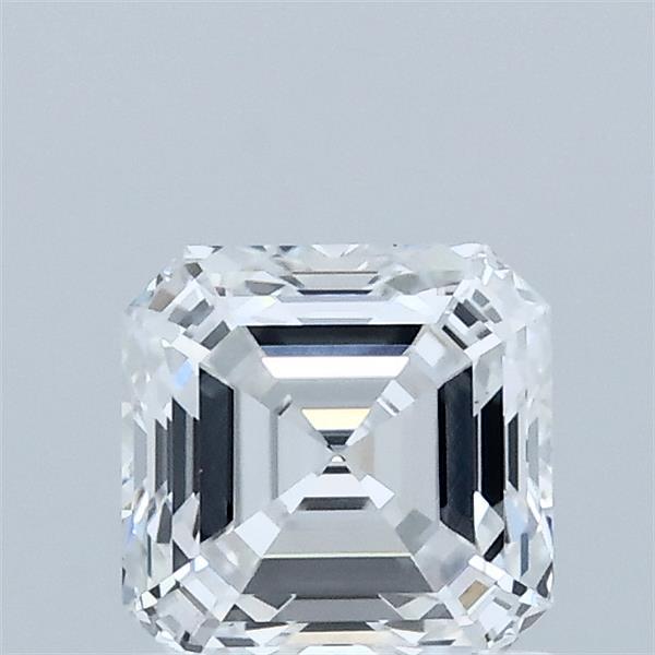 1.03 Carat Asscher Lab Grown Diamond, Excellent Polish, D Color, VVS2 Clarity