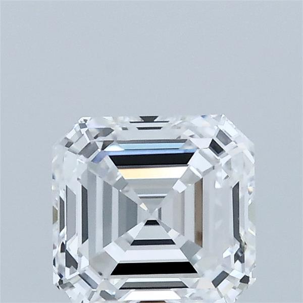 1.06 Carat Asscher Lab Grown Diamond, Excellent Polish, D Color, VVS1 Clarity