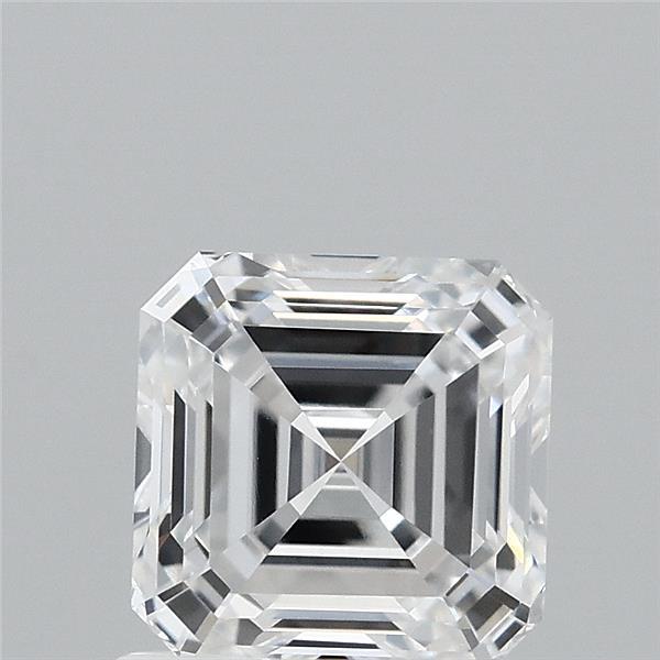1.08 Carat Asscher Lab Grown Diamond, Excellent Polish, D Color, VVS1 Clarity