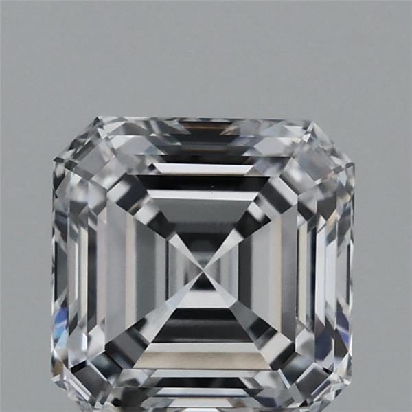 1.08 Carat Asscher Lab Grown Diamond, Excellent Polish, D Color, VVS1 Clarity