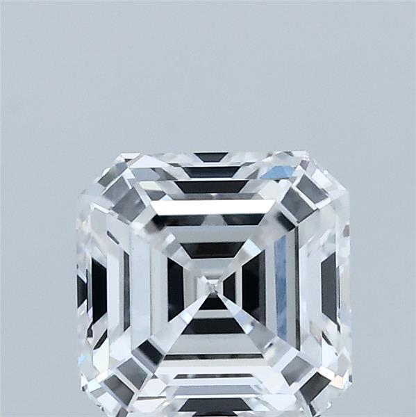1.39 Carat Asscher Lab Grown Diamond, Excellent Polish, D Color, VS1 Clarity
