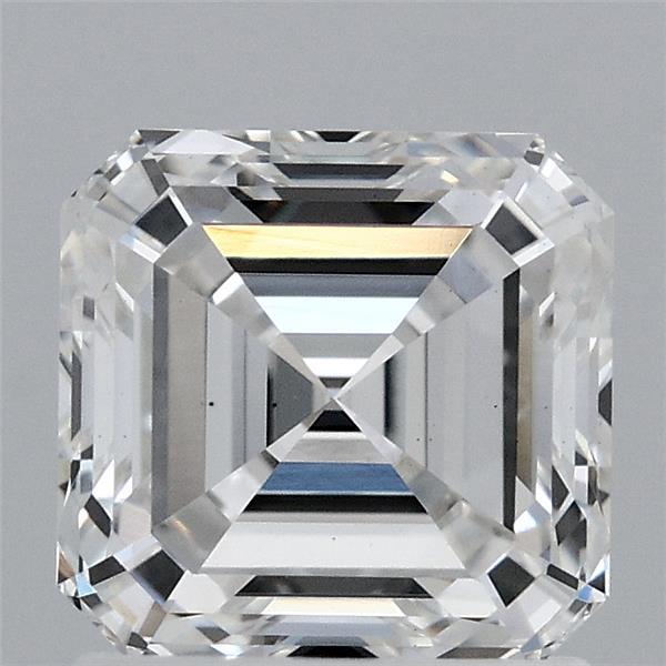 1.50 Carat Asscher Lab Grown Diamond, Excellent Polish, F Color, VS1 Clarity