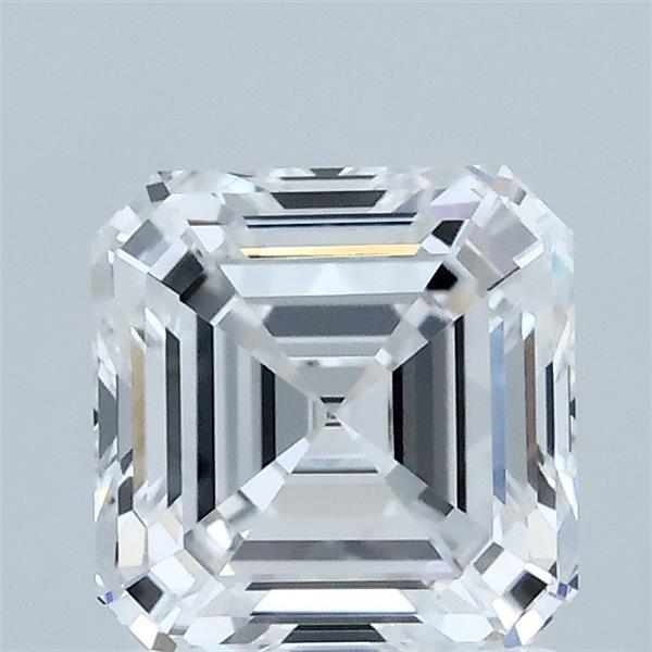 1.55 Carat Asscher Lab Grown Diamond, Excellent Polish, D Color, VVS1 Clarity