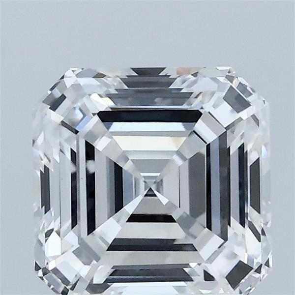 1.91 Carat Asscher Lab Grown Diamond, Excellent Polish, E Color, VS1 Clarity