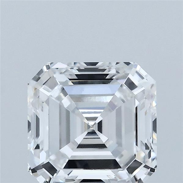 2.00 Carat Asscher Lab Grown Diamond, Excellent Polish, D Color, VVS2 Clarity
