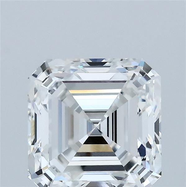 2.01 Carat Asscher Lab Grown Diamond, Excellent Polish, E Color, VVS2 Clarity