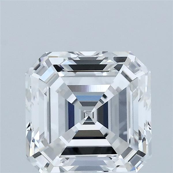 2.01 Carat Asscher Lab Grown Diamond, Excellent Polish, E Color, VVS2 Clarity