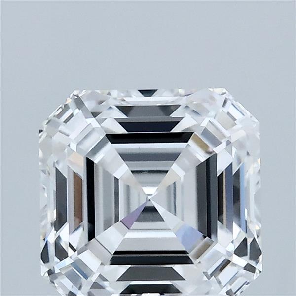 2.02 Carat Asscher Lab Grown Diamond, Excellent Polish, D Color, VVS2 Clarity