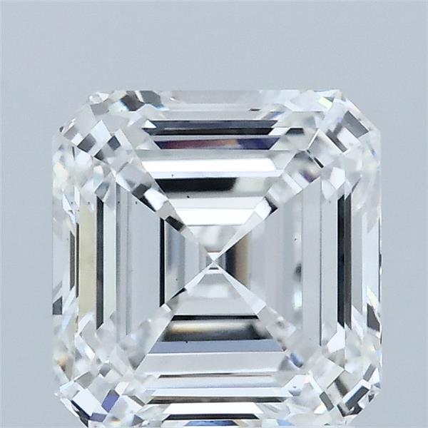 2.02 Carat Asscher Lab Grown Diamond, Excellent Polish, E Color, VS1 Clarity