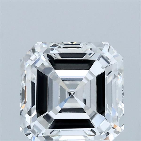 2.03 Carat Asscher Lab Grown Diamond, Excellent Polish, E Color, VS1 Clarity