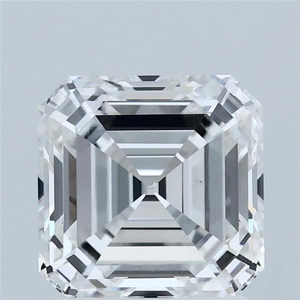 2.07 Carat Asscher Lab Grown Diamond, Excellent Polish, E Color, VS1 Clarity