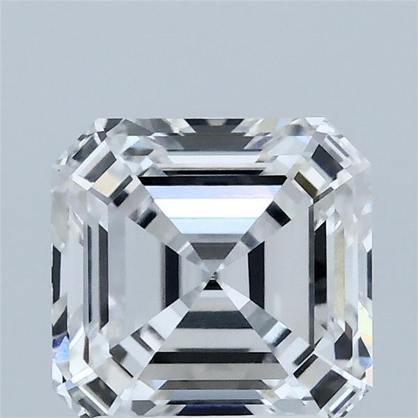2.07 Carat Asscher Lab Grown Diamond, Excellent Polish, E Color, VVS1 Clarity