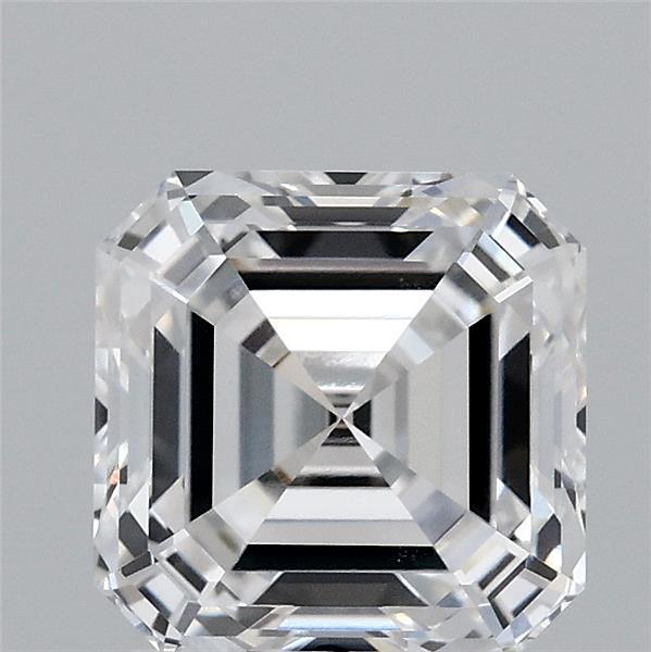 2.14 Carat Asscher Lab Grown Diamond, Excellent Polish, E Color, VVS1 Clarity