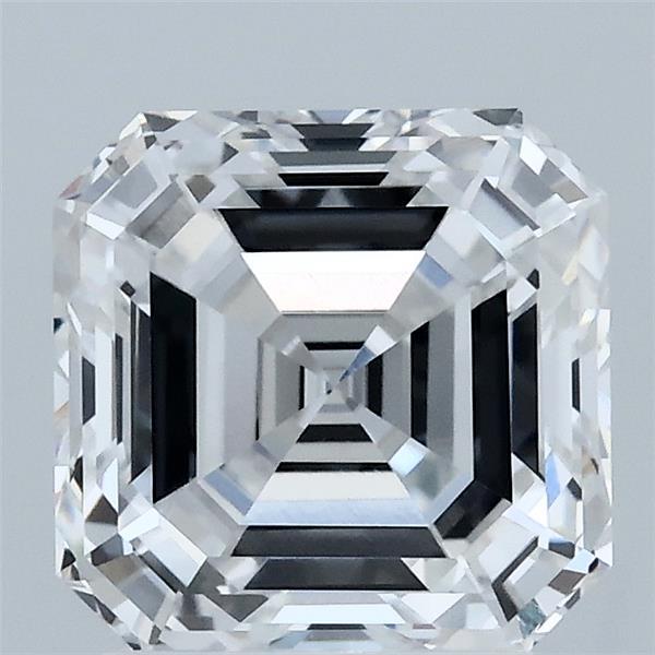 2.59 Carat Asscher Lab Grown Diamond, Excellent Polish, E Color, VVS2 Clarity
