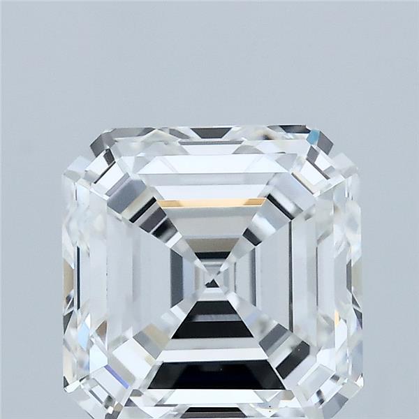 3.01 Carat Asscher Lab Grown Diamond, Excellent Polish, E Color, VVS2 Clarity