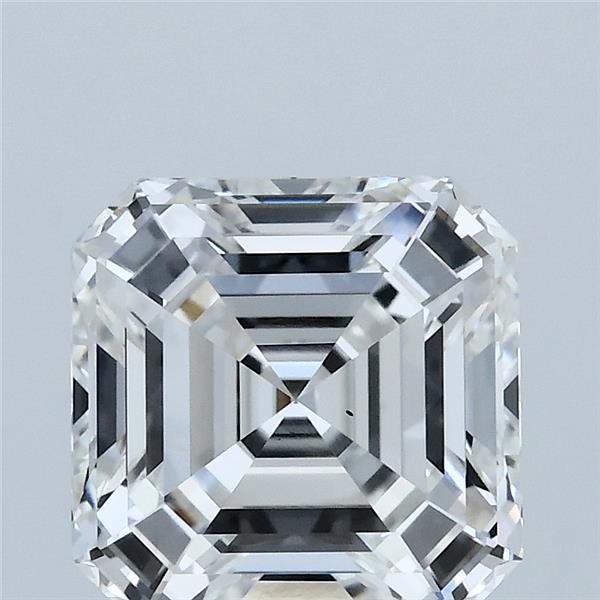 3.03 Carat Asscher Lab Grown Diamond, Excellent Polish, F Color, VS2 Clarity