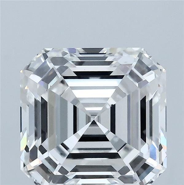 3.04 Carat Asscher Lab Grown Diamond, Excellent Polish, E Color, VS1 Clarity