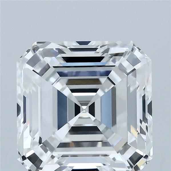 3.07 Carat Asscher Lab Grown Diamond, Excellent Polish, E Color, VVS2 Clarity