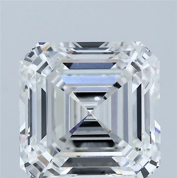 3.09 Carat Asscher Lab Grown Diamond, Excellent Polish, E Color, VVS2 Clarity