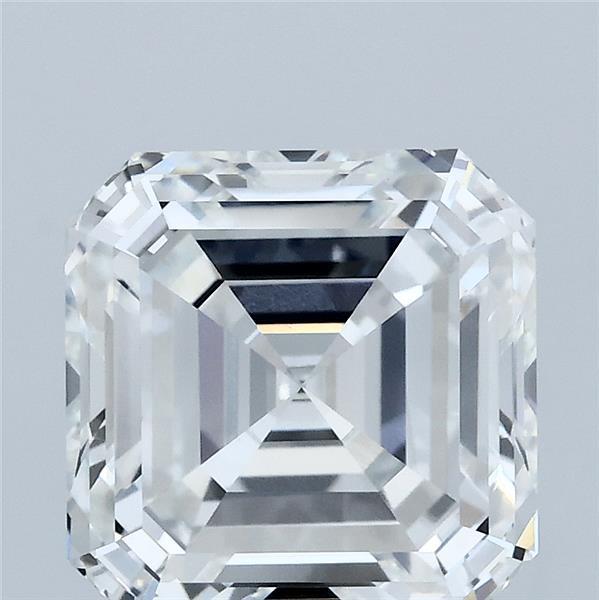 4.00 Carat Asscher Lab Grown Diamond, Excellent Polish, F Color, VVS2 Clarity