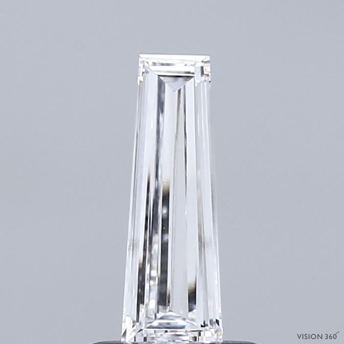 0.52 Carat Baguette Lab Grown Diamond, Excellent Polish, E Color, VS1 Clarity