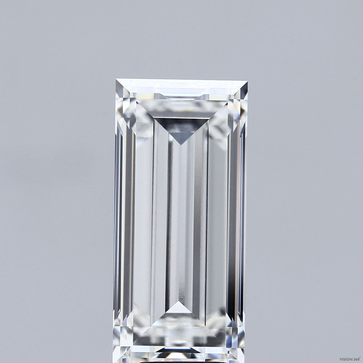 10.00 Carat Baguette Lab Grown Diamond, Excellent Polish, F Color, VVS2 Clarity