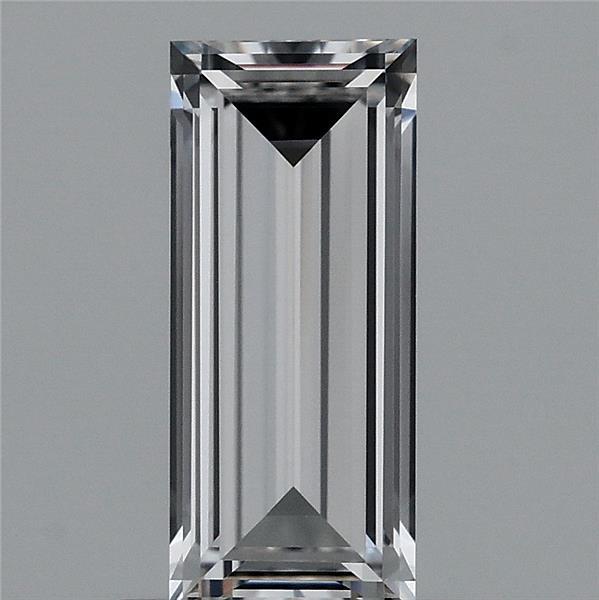 1.01 Carat Baguette Lab Grown Diamond, Excellent Polish, E Color, VVS2 Clarity