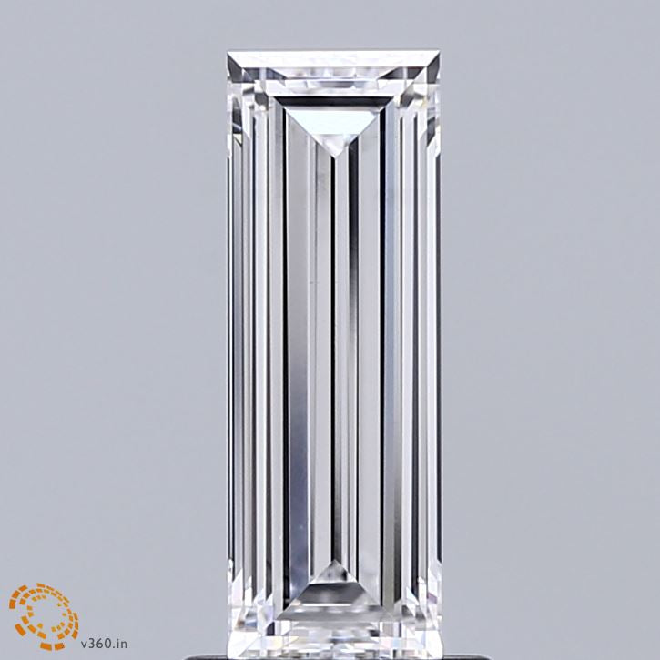 1.10 Carat Baguette Lab Grown Diamond, Excellent Polish, D Color, VS1 Clarity