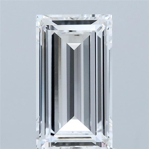 1.34 Carat Baguette Lab Grown Diamond, Excellent Polish, D Color, VVS1 Clarity