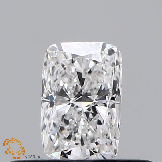 0.37 Carat Cushion Lab Grown Diamond, Excellent Polish, E Color, VS1 Clarity
