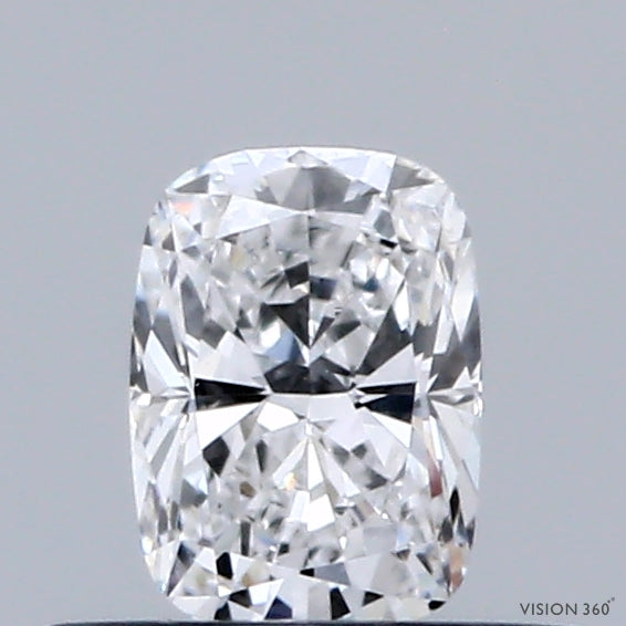 0.39 Carat Cushion Lab Grown Diamond, Very Good Polish, D Color, VVS1 Clarity