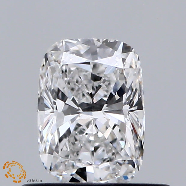 0.52 Carat Cushion Lab Grown Diamond, Very Good Polish, E Color, VVS1 Clarity
