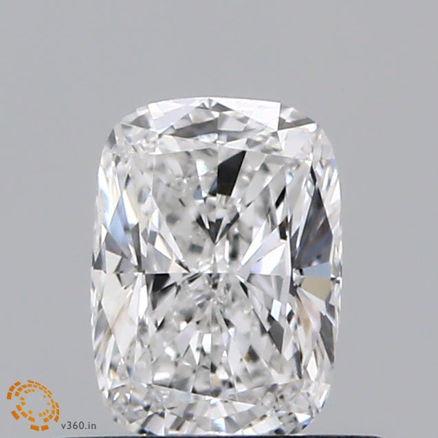 0.55 Carat Cushion Lab Grown Diamond, Very Good Polish, E Color, VS1 Clarity
