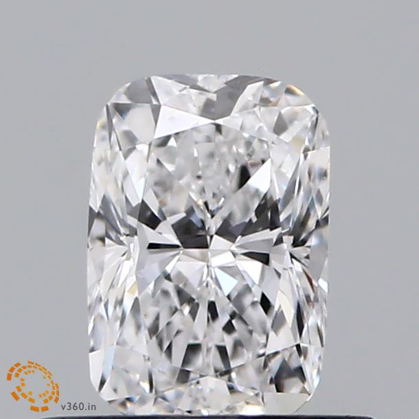 0.58 Carat Cushion Lab Grown Diamond, Excellent Polish, D Color, VS1 Clarity