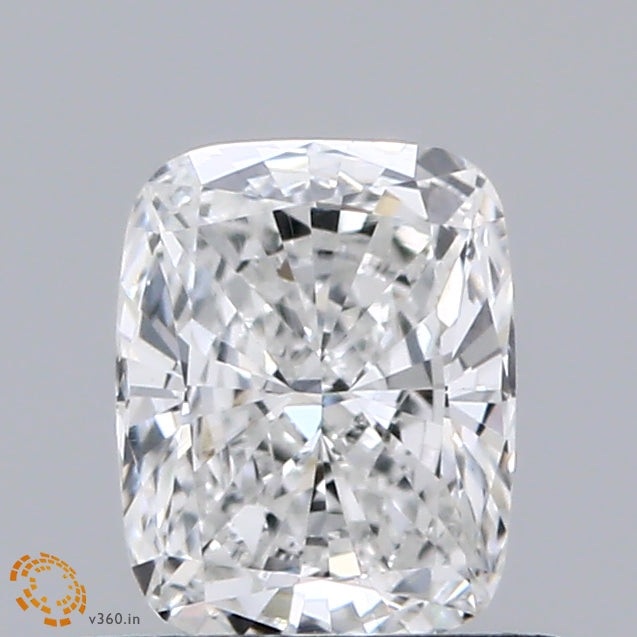 0.62 Carat Cushion Lab Grown Diamond, Very Good Polish, E Color, VS1 Clarity