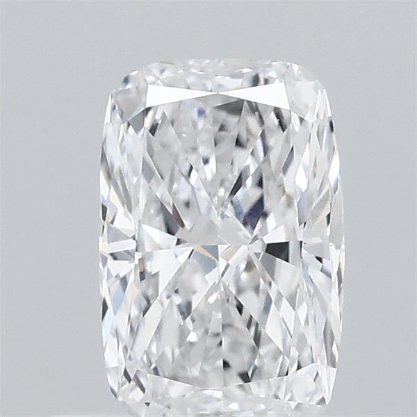 0.65 Carat Cushion Lab Grown Diamond, Very Good Polish, D Color, VVS2 Clarity