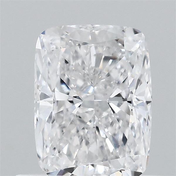 0.66 Carat Cushion Lab Grown Diamond, Very Good Polish, D Color, VS1 Clarity