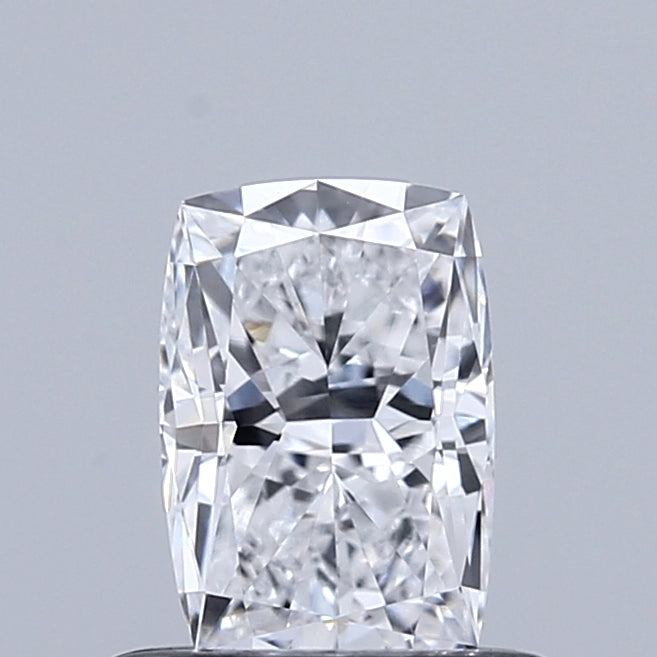 0.68 Carat Cushion Lab Grown Diamond, Very Good Polish, D Color, VVS1 Clarity