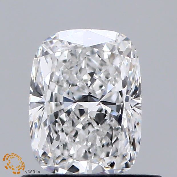 0.71 Carat Cushion Lab Grown Diamond, Excellent Polish, E Color, VS1 Clarity