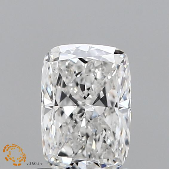 0.78 Carat Cushion Lab Grown Diamond, Very Good Polish, F Color, VVS2 Clarity