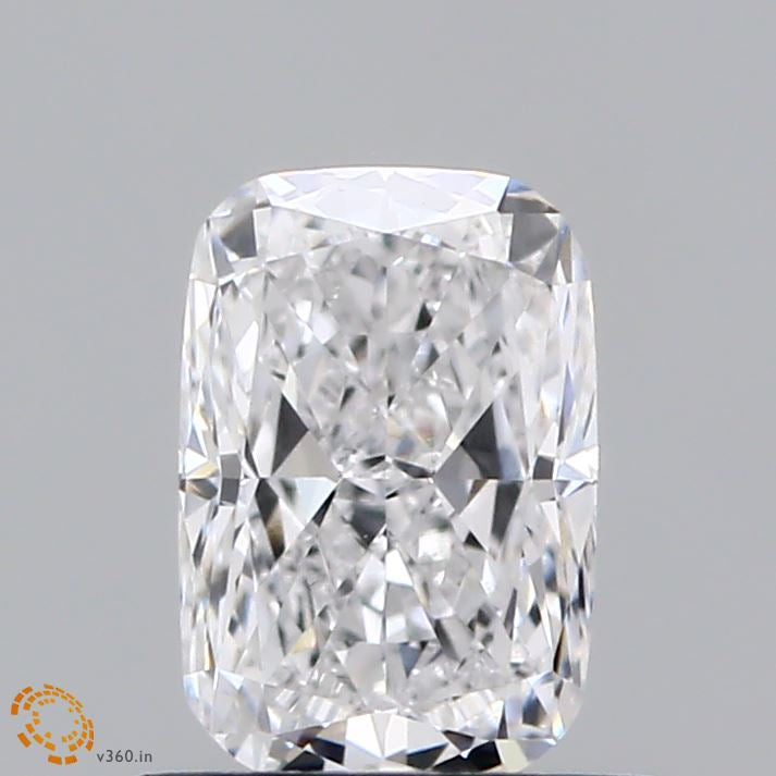 0.81 Carat Cushion Lab Grown Diamond, Very Good Polish, D Color, VS1 Clarity