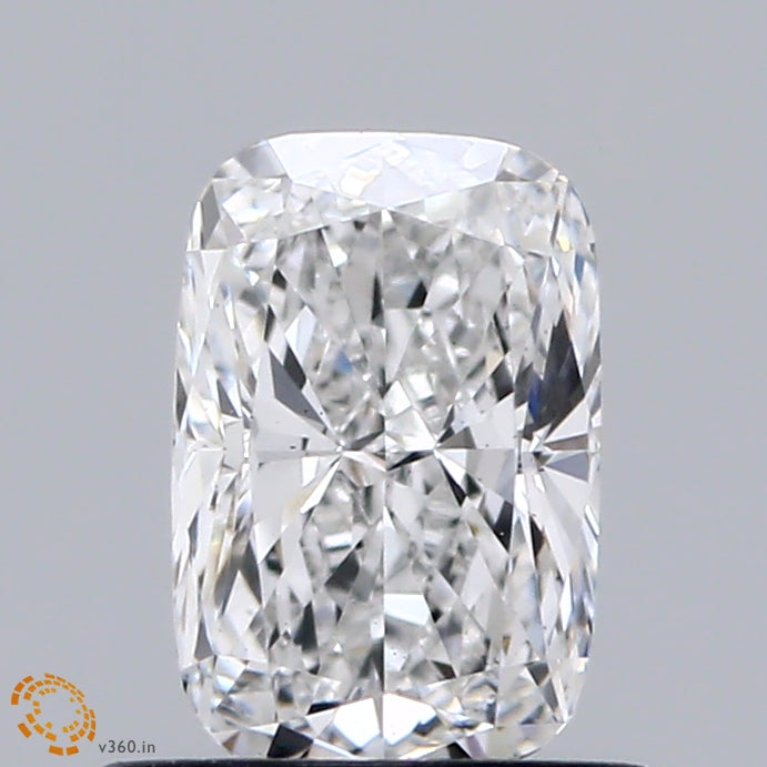 0.83 Carat Cushion Lab Grown Diamond, Very Good Polish, D Color, VS1 Clarity