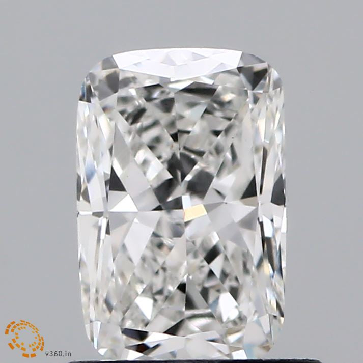 0.92 Carat Cushion Lab Grown Diamond, Excellent Polish, F Color, VVS2 Clarity