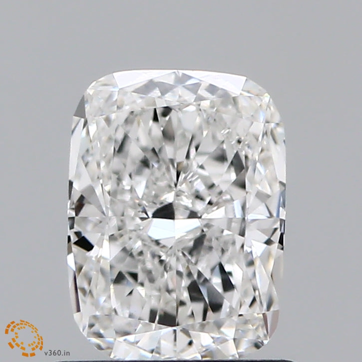 0.94 Carat Cushion Lab Grown Diamond, Very Good Polish, E Color, VVS2 Clarity