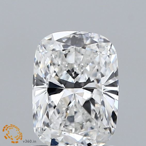 0.96 Carat Cushion Lab Grown Diamond, Very Good Polish, E Color, VS1 Clarity