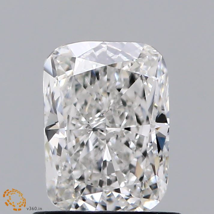 0.97 Carat Cushion Lab Grown Diamond, Very Good Polish, F Color, VS1 Clarity